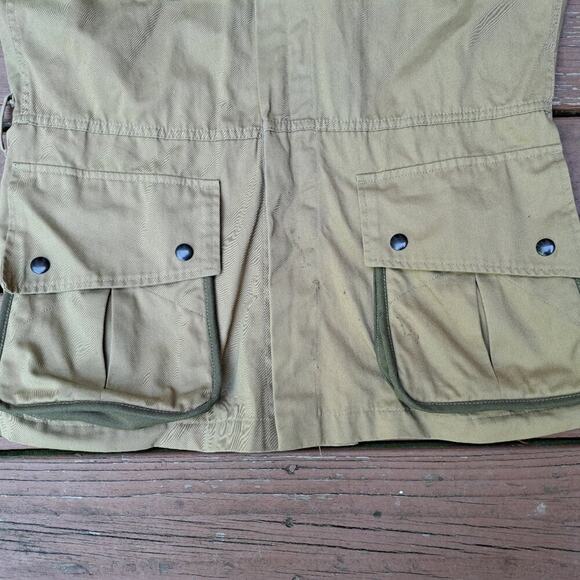 What Price Glory Military Jacket Beige Men Size Large 36 Elbow Patches VTG - Picture 3 of 11